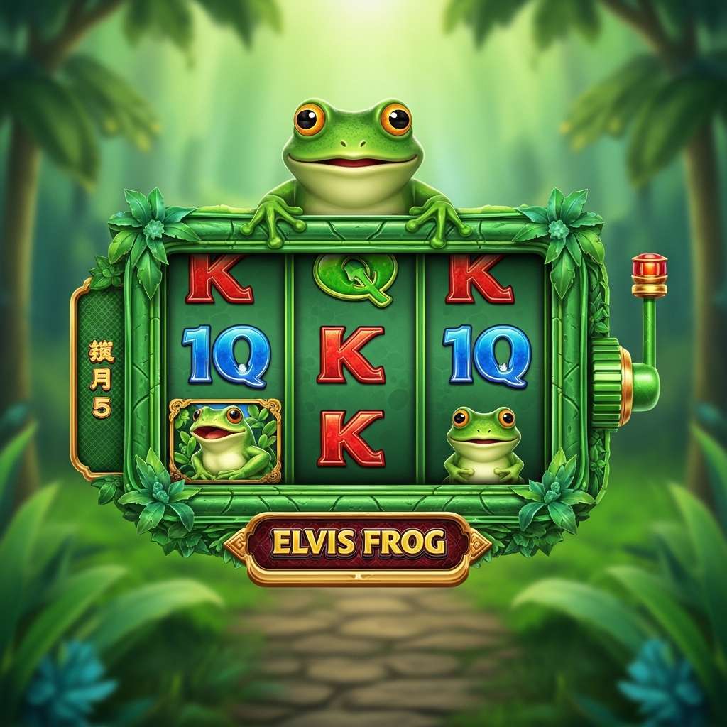 Elvis Frog in Vegas People playing roulette at casino table with dealer